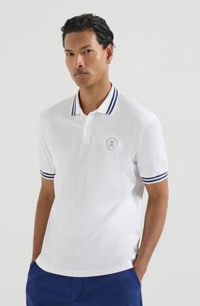 Brunello Cucinelli Jersey polo shirt in Panama at Nordstrom, Size Xxx-Large Eu