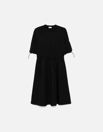 Moncler Womens Womens Mid Length Dress Black - Size: 10/8