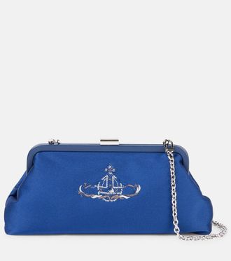 Vivienne Westwood Dorothy embroidered satin clutch