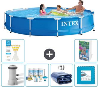 Intex Piscina Con Estructura Redonda - 366x76 Cm - 7-piezas S188