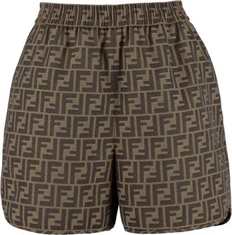 Fendi Mujer, Pantalones cortos, Marr&oacute;n, Talla: XS