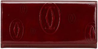 Cartier Pre-owned Wallets, female, Red, Size: ONE SIZE Pre-owned Leather wallets