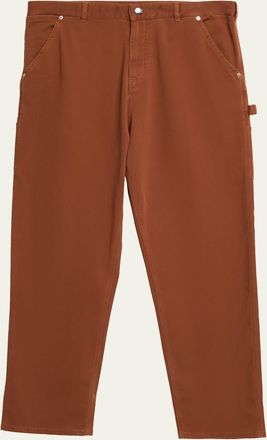 Moncler Mens Cargo Cotton-Blend Gabardine Trousers