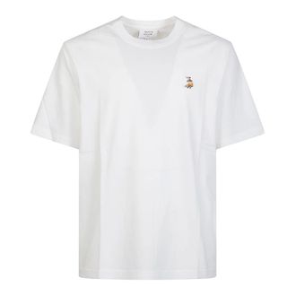 Maison Kitsun&eacute; T-Shirts, male, White, Size: 2XS Dreaming Fox Comfort T-shirt