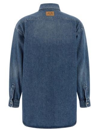 Moschino Womens Blue Cotton Blouse