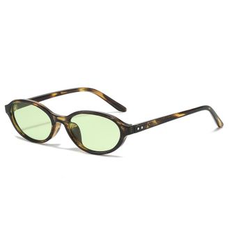 Generic Mens And Womens Outdoor Sunglasses Small Frame Vacation Sports Sun Glasses(Green)