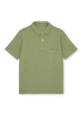 Fortela Missourim Waffle Jersey Short Sleeve Polo in Olive Green at Nordstrom, Size Xx-Large Eu