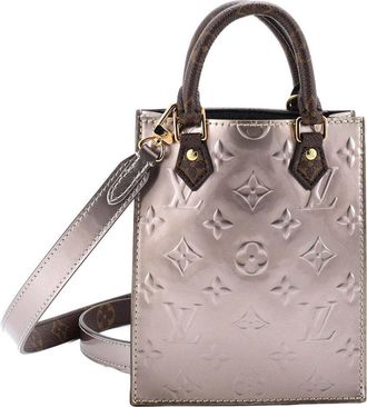 Louis Vuitton Metallic Monogram Vernis & Monogram Canvas Petit Sac Plat