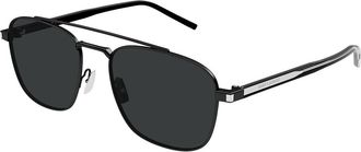 Saint Laurent SL 665 Asian Fit 001 Mens Sunglasses Black Size 56 - Free RX Lenses - Free RX Lenses