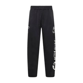Yohji Yamamoto Chito Graphic Track Pants - Trousers - Hombre - Negro - XL
