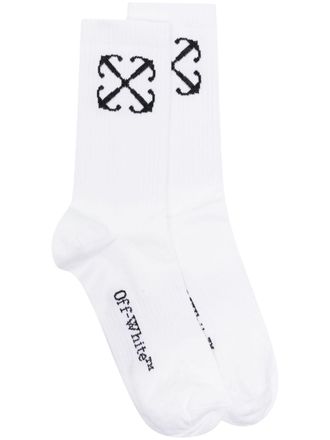 Off-white Arrows-motif cotton socks