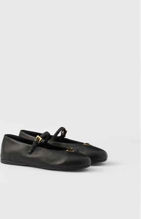 Prada Nappa leather ballerinas
