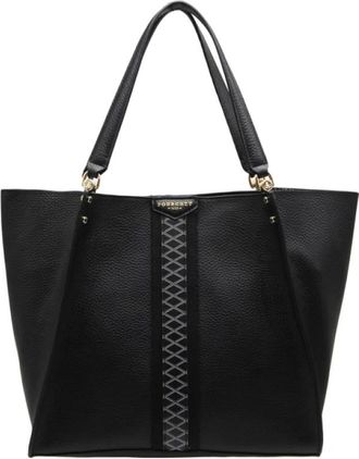 Pourchet Grand cabas Hebdo Madison - Dames - Shoppers - Zwart - ONE Size - Leer - Tassen