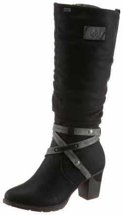 Rieker Winterstiefel, Blockabsatz, Rieker TEX-Membran, mit stylischem Zierriemchen