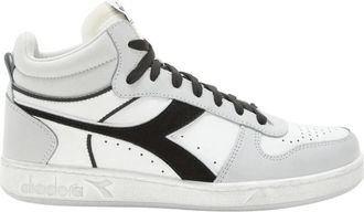 Diadora Sneakers, male, White, 9 UK, Suede Basket Trainers