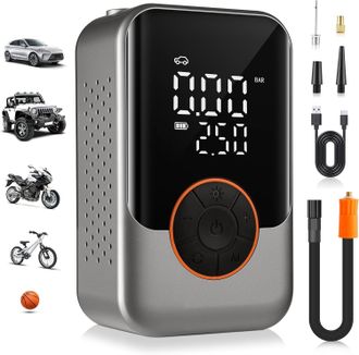 OEM Inflador De Neum&aacute;ticos Port&aacute;til Inal&aacute;mbrico Con Compresor De Aire, Bomba Para Neum&aacute;ticos De Coche De 150 Psi, Minibomba Para Bicicleta Con Luz Led, Bo