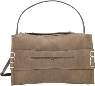 J.W.Anderson Beige Rectangular Leather Shoulder Bag