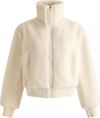 Fusalp Melsy Jas - Dames - Fleece jassen - Beige - XS - Wol - Fitness