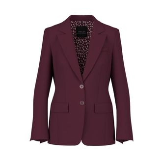 Marc Cain Lange blazer - Dames - Jassen - Paars - Maat: M Leer