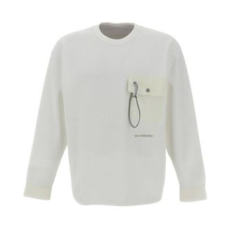 And Wander Prenda de punto de cuello redondo - Knitwear - Hombre - Blanco - XL