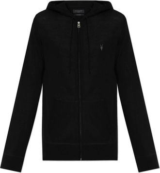 AllSaints Sweatshirt Mode - Heren - Vesten met rits - Zwart - L - Wol - Hoodies & sweatvesten