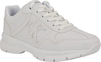 Calvin Klein CaiSneakers Womens White CK Logo Casual Shoes HTAT905