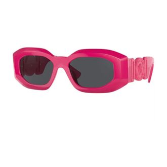 Versace Sunglasses, female, Black, Size: ONE SIZE Ve4425U Acetate Square Frame Sunglasses