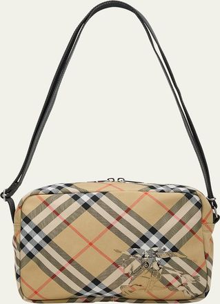 Burberry Mens Check Essential Crossbody Bag