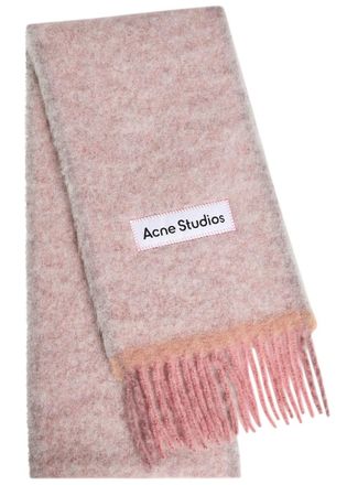 Acne Studios Valley Wool-blend Scarf - Pink - One Size