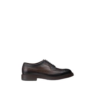 Doucal's Leren Veterschoenen - Heren - Nette schoenen - Bruin - 39 EU - Leer - Schoenen