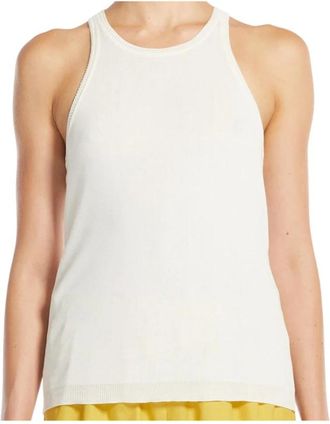 Max Mara Sleeveless Tops, female, White, M, Sleeveless Top