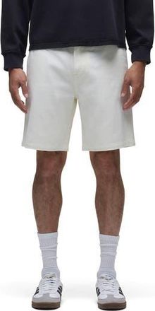 Hudson Venice Flat Front Off White Cotton Twill Chino Shorts in Birch Wood at Nordstrom Rack, Size 28