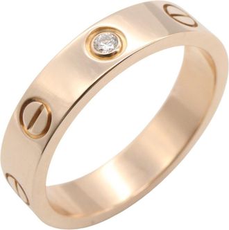 Cartier Gold Clear Pink Gold (18K) Band Ring (Pre-Owned)