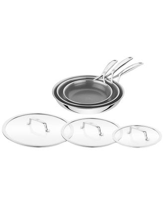 J.A. Henckels International Zwilling J.A. Henckels Peak 6Pc Stainless Steel Nonstick Fry Pan Set