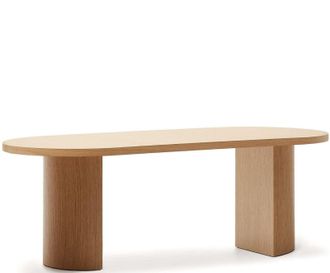 K Home Ovaler Design Esstisch Nelly Eiche - 200 x 100 cm