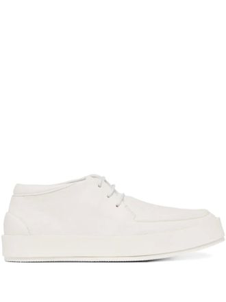 Marsèll lace-up platform desert boots - White