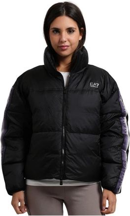 Emporio Armani Natural Ventus 7 Padded Bomberjack - Dames - Winterjassen - Zwart - M - Katoen - Jassen