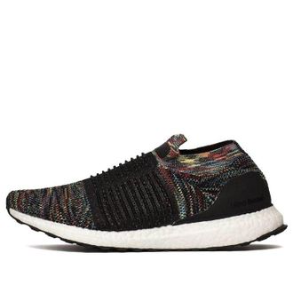 adidas Ultra Boost Laceless Black Shock Yellow Active Red B37687