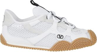 Valentino Garavani Schoenen, Dames, Wit, 37 1/2 EU, Leer, Amphibia Sneaker