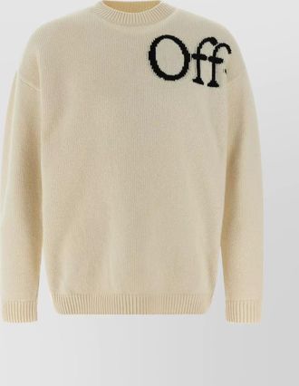 Off-white literary inspired knit sweater