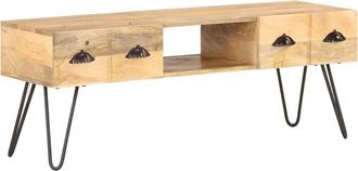 vidaXL Mueble Para Tv Madera Maciza De Mango 120x35x45 Cm Vidaxl
