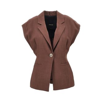 Pinko Panama fabric sleeveless jacket Woman 38