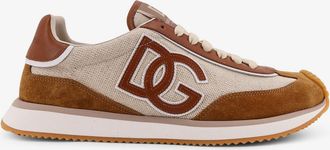 Dolce & Gabbana Sneakers DG Cushion in canvas con logo laterale - DOLCE & GABBANA - gender_Man