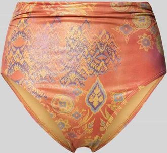 Lauren Ralph Lauren Bikini Slip mit Allover-Muster in Orange, Gr&ouml;&szlig;e XL