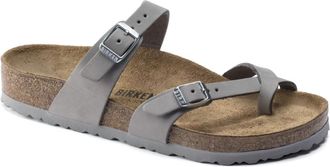Birkenstock Womens Mayari Nubuck Leather Sandal In Dove Gray