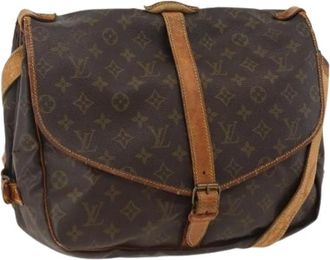 Louis Vuitton Pre-owned Cross Body Bags, female, Brown, Size: ONE SIZE Pre-owned Saumur 35 Shoulder Bag