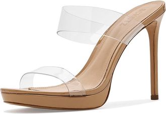 Schutz Ariella Platform Womens Shoes Light Nude : 6.5 M, Synthetic