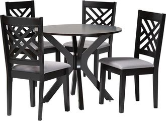 Baxton Studio Norah Modern 5pc Dining Set