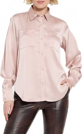 Lyss&eacute; Zoe Utility Boho Blouse In Antique Rose