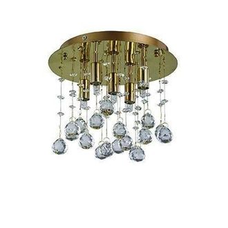Netlighting Moonlight 5 Light Small Ceiling Pendant Gold G9